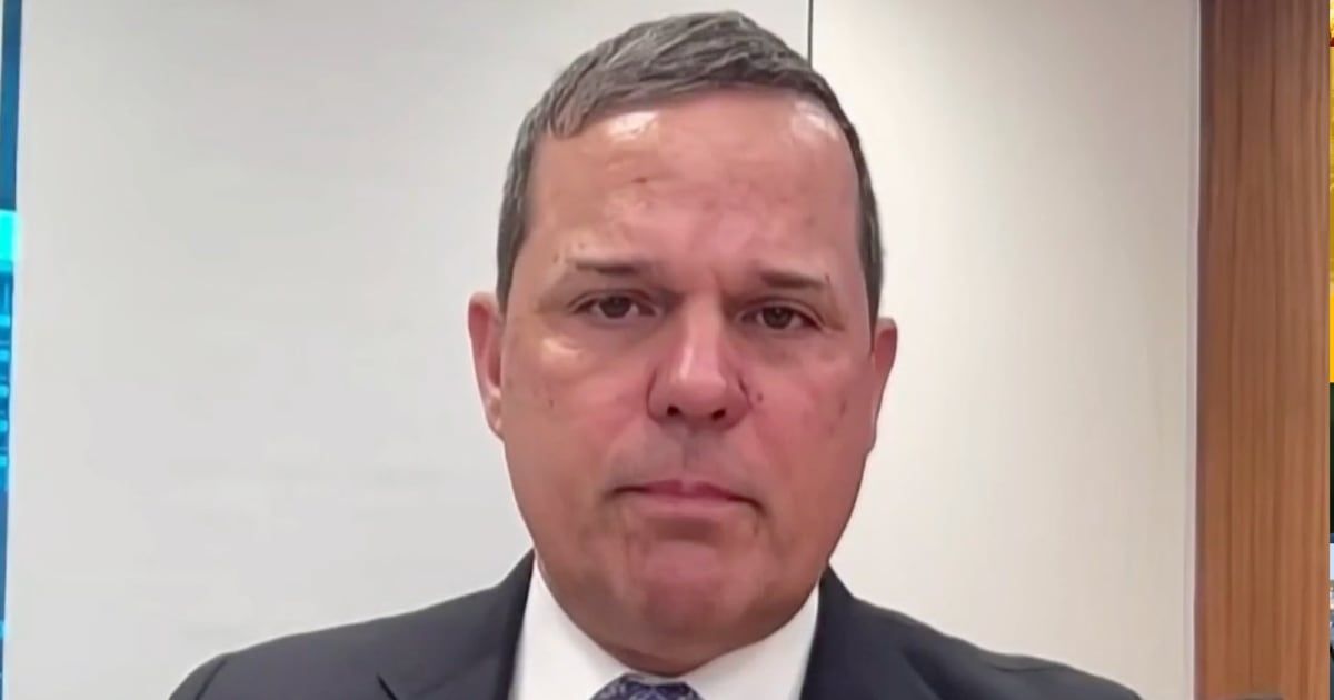 Former ICE acting director John Sandweg accused the Trump administration of using the agency as a 'political football' during an interview with MS NOW's Katy Tur (Screengrab/MS NOW)