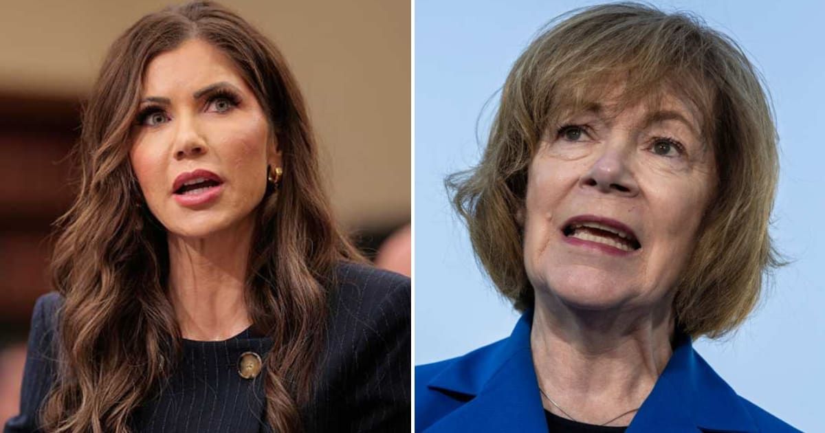 Senator Tina Smith accused Trump officials of a cover-up, claiming that they rushed to frame the ICE shooting of Renee Good as justified before probes even began (Getty Images)