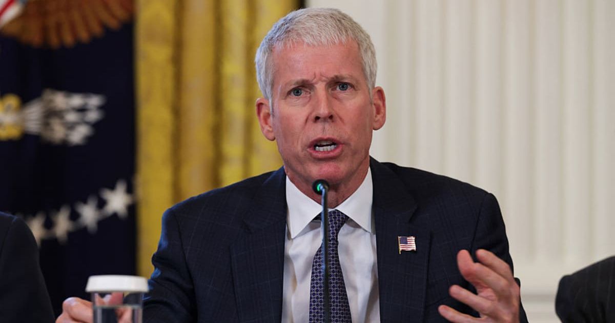  Chris Wright says it is up to American businesses to take a stake in the sector, noting that the US is currently collecting funds from oil sales (Photo by Alex Wong/Getty Images)