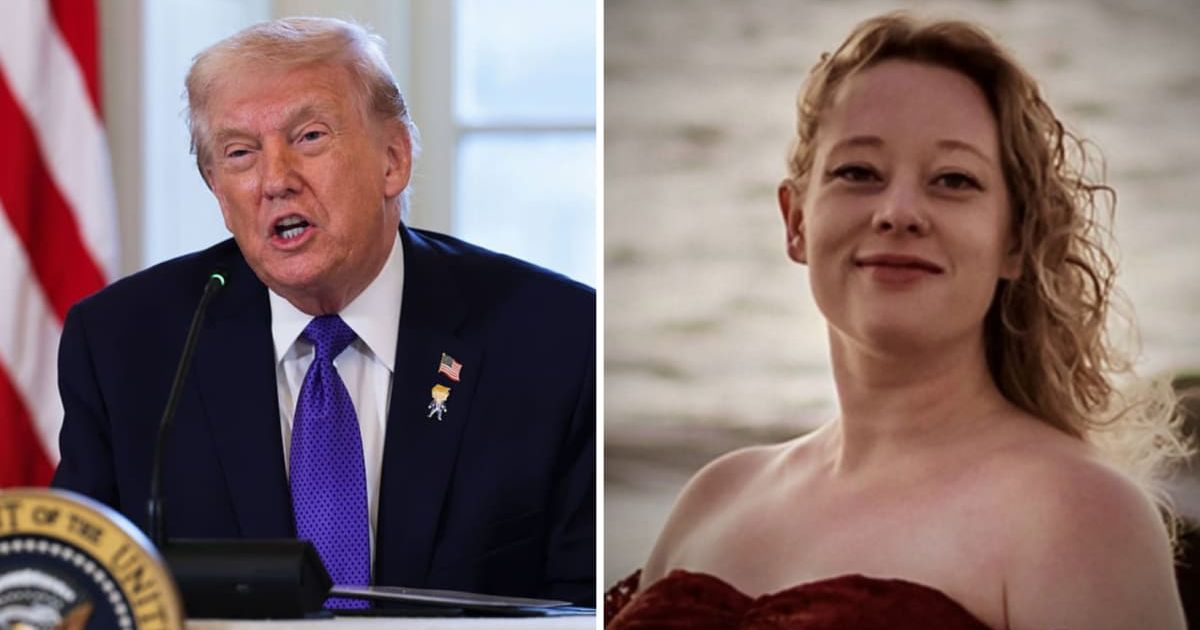 President Donald Trump said Renee Nicole Good was disrespectful to law enforcement and claimed she tried to run over an ICE officer (Getty Images, @krassenstein/X)