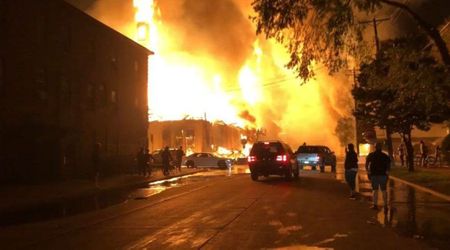 Fact Check: Is clip of protesters rioting, burning a building after Minnesota ICE shooting real?