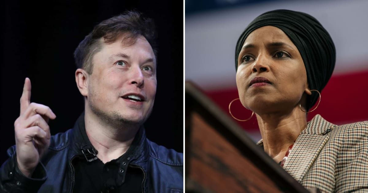 Ilhan Omar slammed Elon Musk in an X post after he suggested that her reelection is due to the Somali population in her Minnesota district (Getty Images)