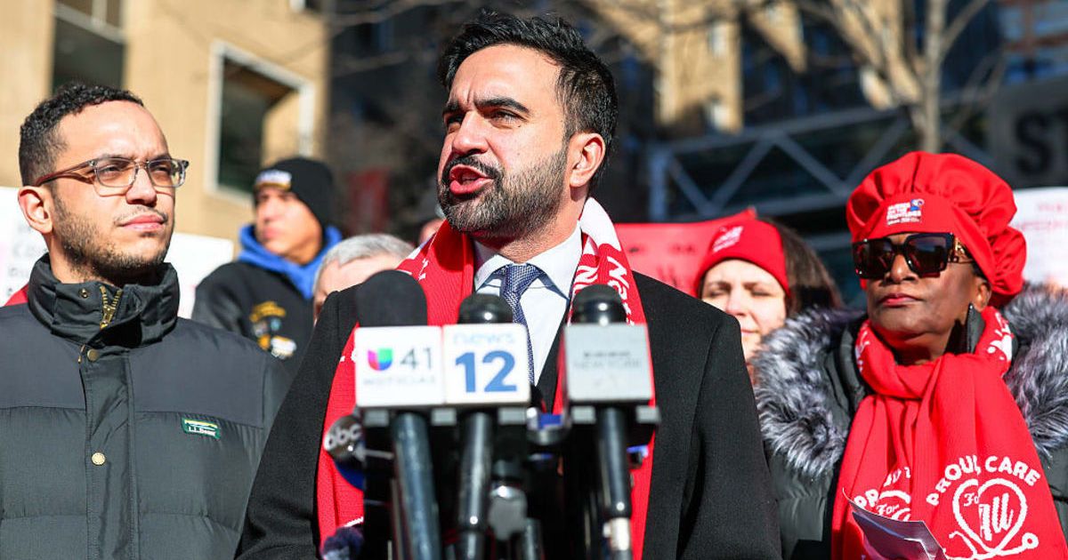 Mayor Zohran Mamdani joined thousands of striking nurses from New York City’s private hospitals on the picket line (Getty Images)