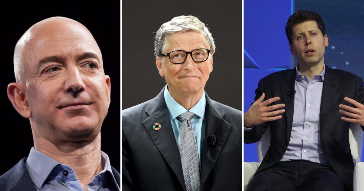 Bill Gates, Jeff Bezos, and Sam Altman are rumored to be among the billionaires investing in 'Freedom City' to be built on Greenland (Getty Images)