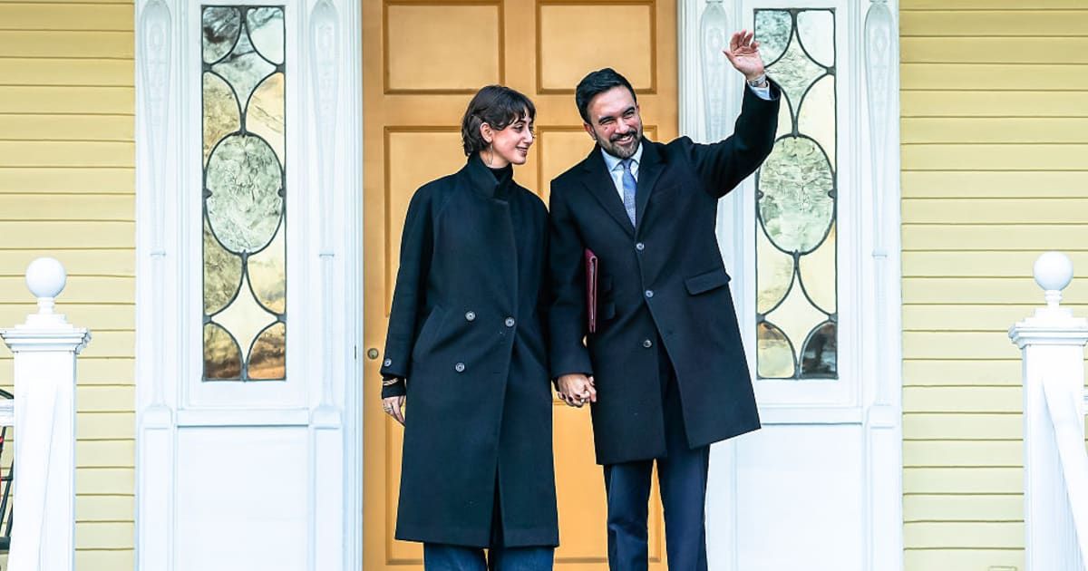 NYC Mayor Zohran Mamdani moved into the 227-year-old Gracie Mansion with his wife Rama Duwaji on Monday, January 12 (Getty Images)