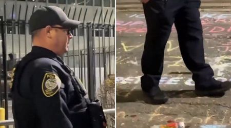 Fact Check: Is the video showing DHS officer defacing Renee Nicole Good's memorial real?