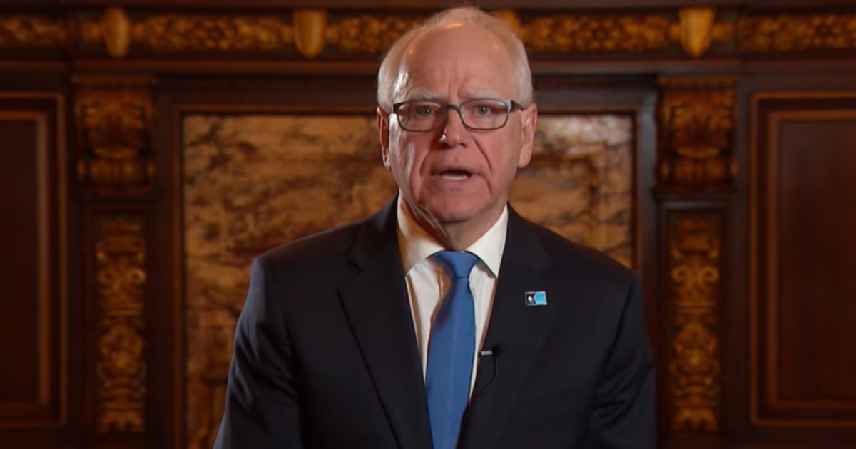 Tim Walz addressed people of Minnesota in a video published on Wednesday, January 14 (Office of the Governor of Minnesota/YouTube)