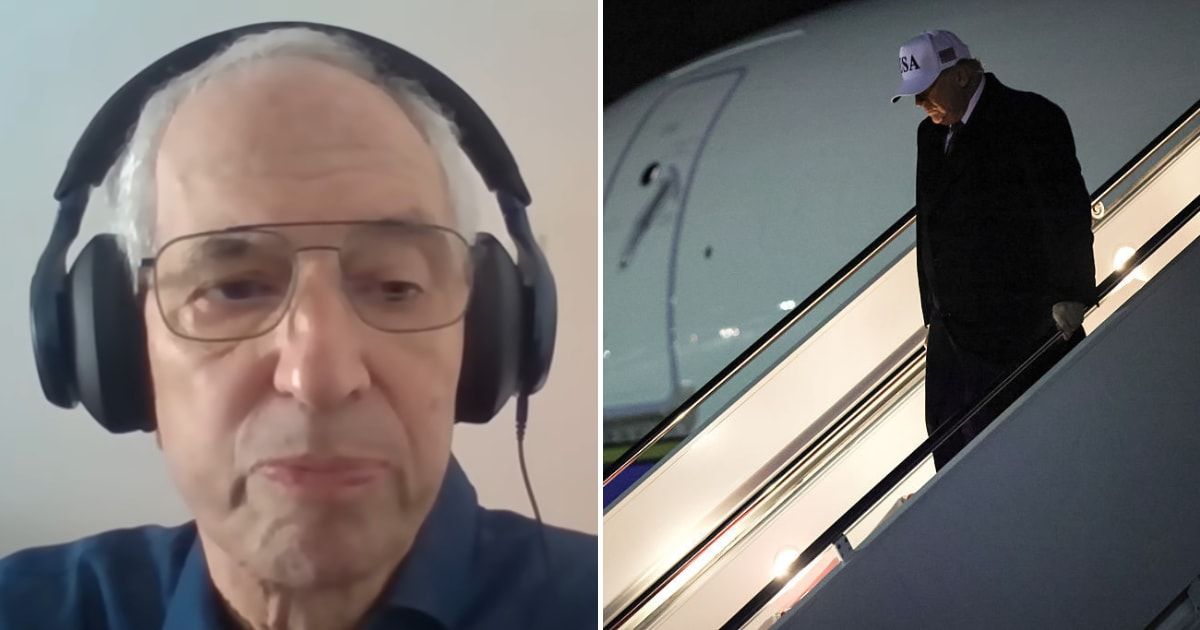 Bruce Davidson said he believes Donald Trump had a stroke 'six months ago or more' on the 'Court of History' podcast (Legal AF/YouTube, Getty Images)