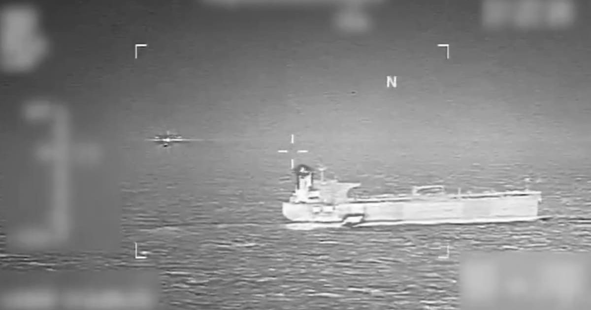US Southern Command said that the tanker was operating in defiance of Washington's quarantine on sanctioned vessels moving Venezuelan oil (Screengrab/ X/ @Southcom)