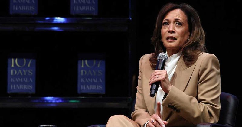 Kamala Harris blasts Trump over Ford plant gesture, calls it 'degradation of the office'