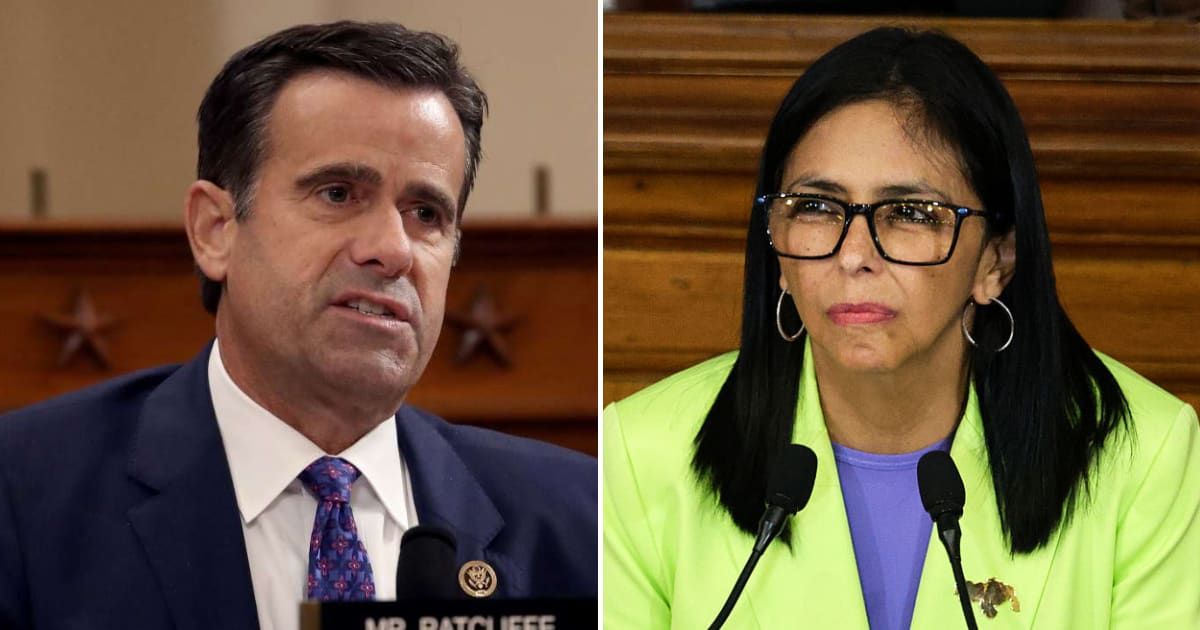 CIA Director John Ratcliffe said cooperation with Venezuela hinges on ending safe havens for contraband operators and adversaries (Getty Images)