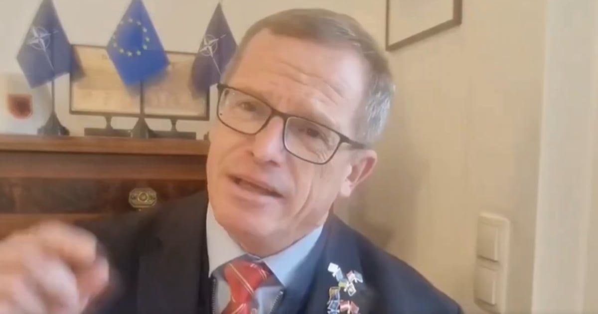 Social media users claimed that a video showed an EU official warning EU would take over US military bases in Europe (@GunterFehlinger/X)