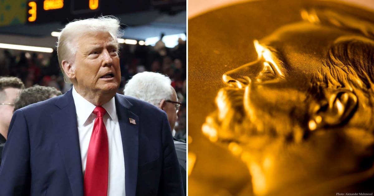 Maria Corina Machado handing over the Nobel Peace Prize gold medal to Trump is not valid (Getty Images)