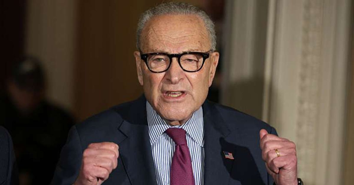 Senate Minority Leader Chuck Schumer said that Senate Democrats will move to block President Trump’s proposed 10 percent tariffs on European countries over his push to acquire Greenland (Getty Images)