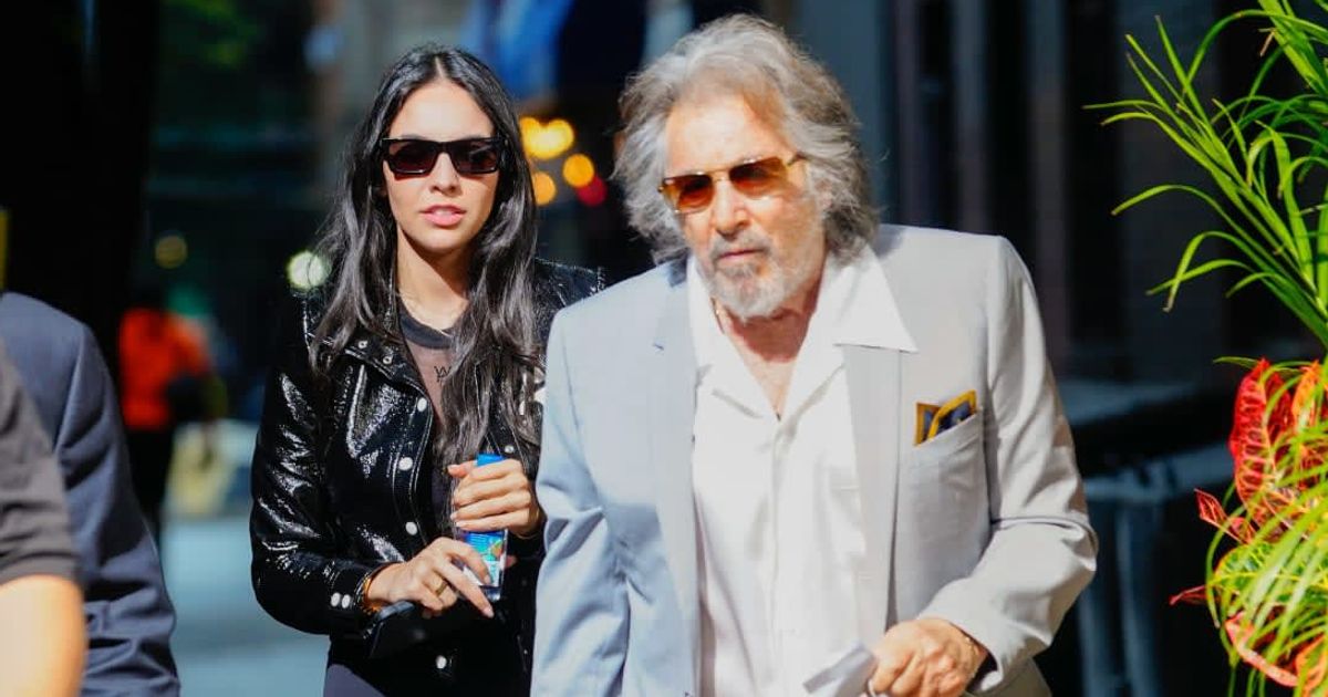 Noor Alfallah addressed questions about her relationship with Al Pacino after a photographer asked if they were back together (Gotham/GC Images)