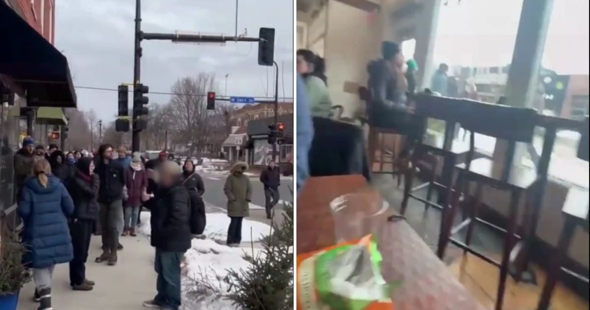 A casual lunch for tech employees in Minnesota turned hostile amid ongoing protests and rising tensions over ICE's actions (@AlphaNews/X)