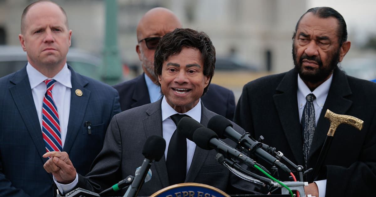 Democrat Shri Thanedar remained seated during President Donald Trump’s joint address to Congress when the president honored families of murder victim (Getty Images)