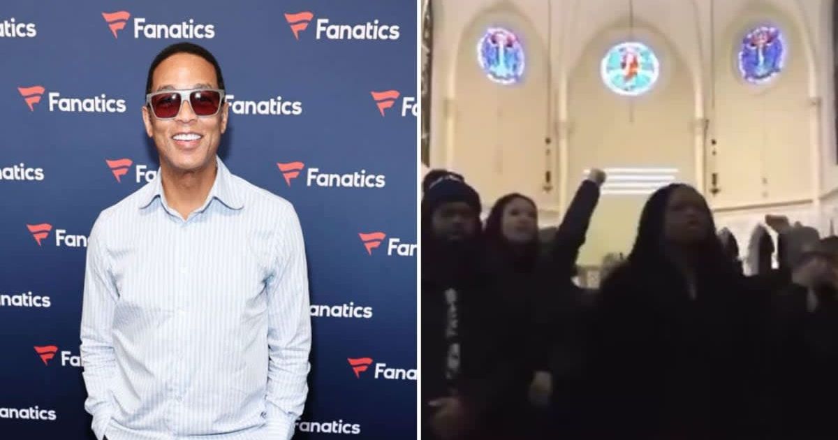 Don Lemon captured footage of the protesters as they disrupted and effectively derailed the Sunday service at Cities Church in St Paul, Minnesota (Cindy Ord/Getty Images, @CultureWar2020/X)