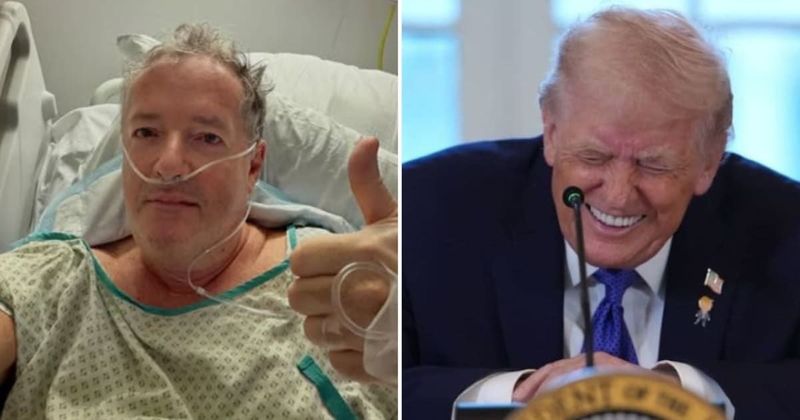 Piers Morgan breaks hip, jokes ‘I blame Trump’ while recovering in hospital