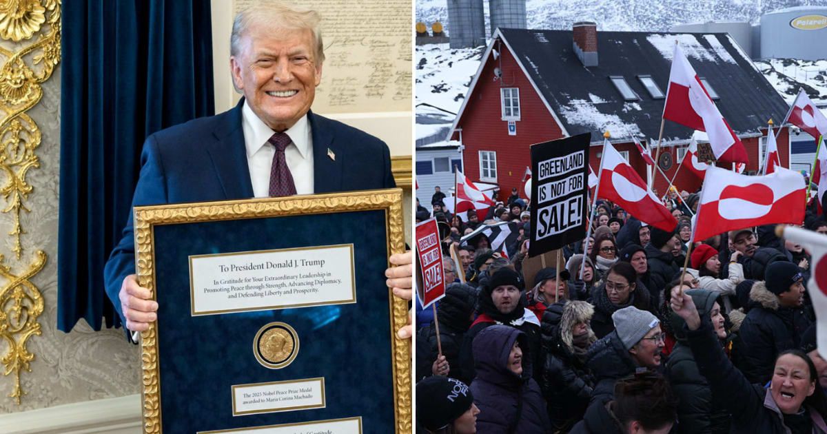 Trump linked his aggressive Greenland stance to losing the Nobel Peace Prize, telling allies he can now focus solely on US interests. (Getty Images)