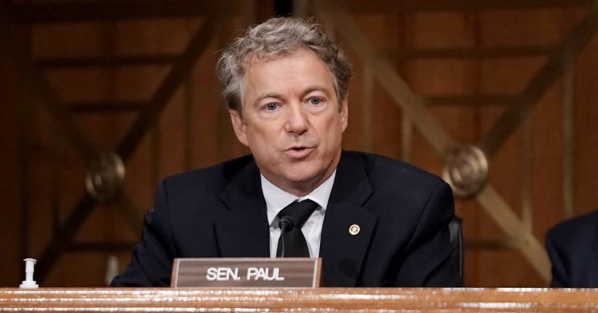 The Kentucky Senator Rand Paul says US oil seizures and a naval blockade constitute an ongoing conflict with Venezuela (Getty Images)