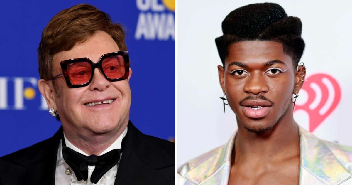 Online rumor claims Elton John and Li Nas X are in a long-distance relationship (Getty Images)