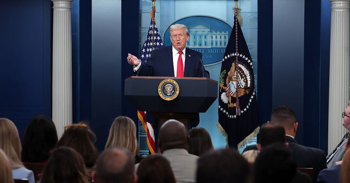 President Donald Trump said migrants working on farms and hotels were 'good people', stressing ICE aimed to remove criminals, not workers (Kevin Dietsch/Getty Images)