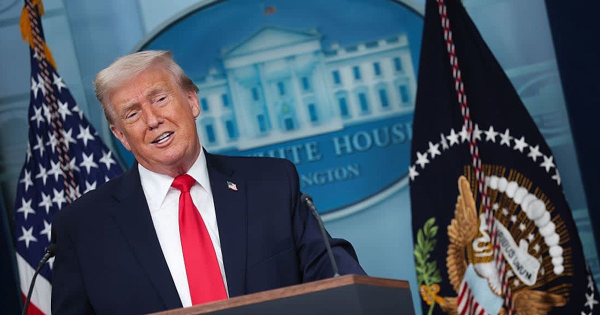 Donald Trump said rulings allowing men in women’s sports lack credibility, arguing record gaps show it is unfair and demeaning to women (Getty Images) 