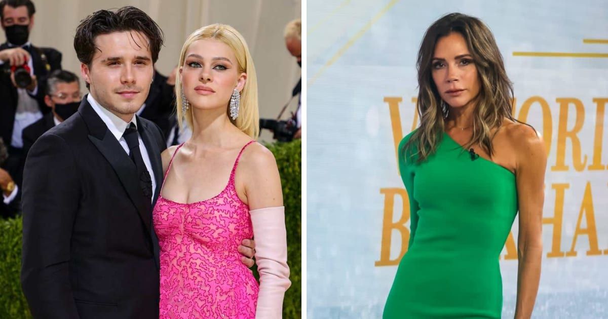 Brooklyn Beckham wrote in an Instagram post that Victoria 'hijacked' his first dance with his wife Nicola Peltz (Getty Images)