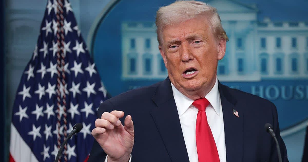 Donald Trump marked one year in office by praising himself and attacking Jack Smith, Fani Willis, Joe Biden, Letitia James, and Alvin Bragg (Getty Images)