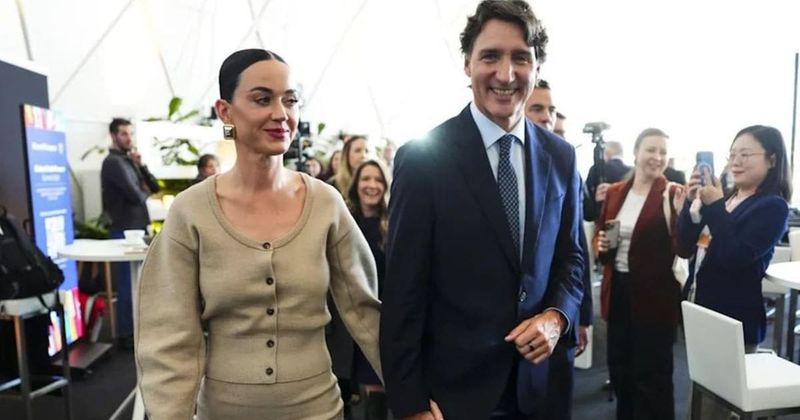 Katy Perry steps out hand-in-hand with Justin Trudeau at Davos
