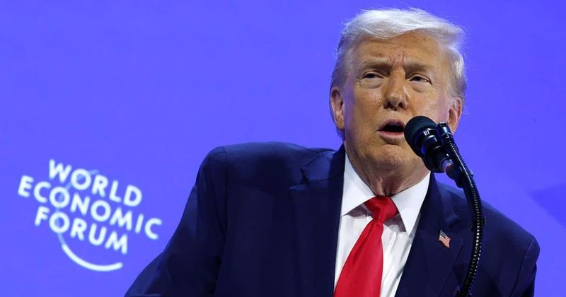 Trump mixes up Greenland and Iceland four times in Davos speech on NATO and Arctic issues