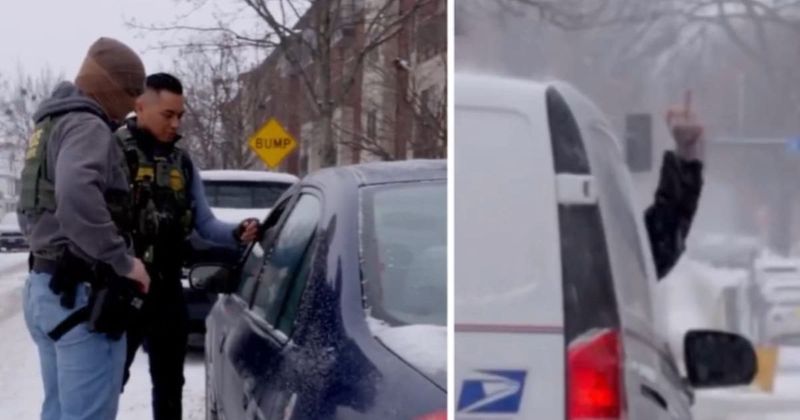 MAGA supporters erupt after video shows postal worker insulting immigration agents