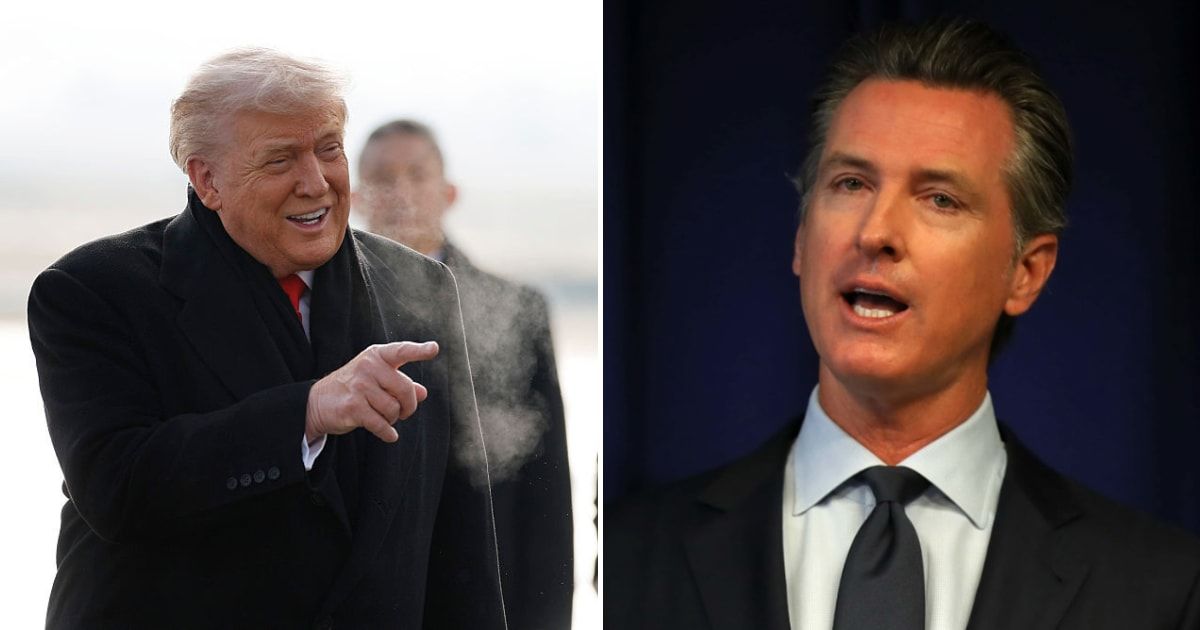 California Governor Gavin Newsom warned against normalizing President Donald Trump's conduct, arguing that he exploited weakness and urging direct confrontation as a call to resist (Getty Images)