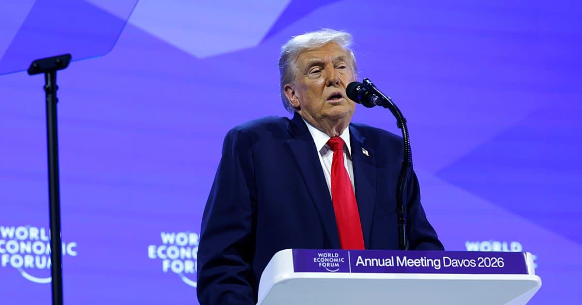 Donald Trump asked if he should try for a fourth time in a Truth Social post following his appearance at the World Economic Forum on Wednesday, January 21 (Chip Somodevilla/Getty Images)