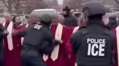 Fact check: Is the video of ICE agents attacking Black church choir real?
