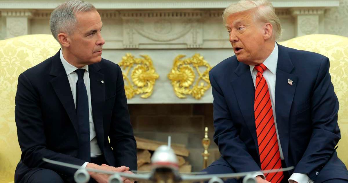 In a Truth Social post on Friday, January 23, Donald Trump claimed that Canada is against the 'Golden Dome' being built over Greenland, even though it would protect the country (Anna Moneymaker/Getty Images)