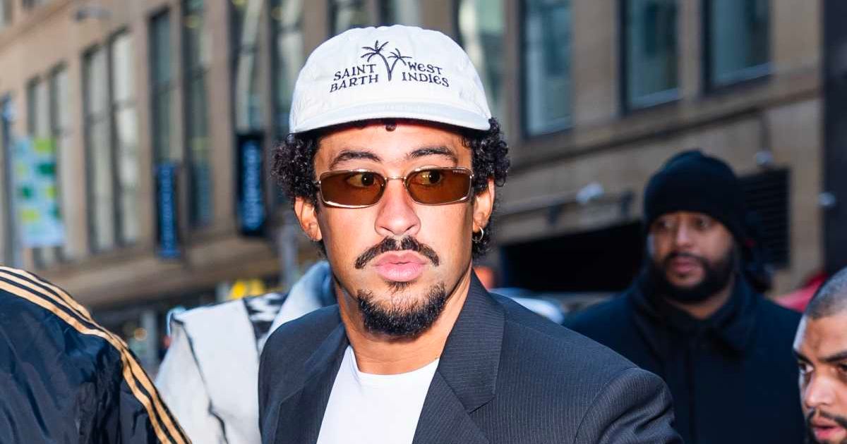 Bad Bunny attends the Calvin Klein Fashion Show during New York Fashion Week: The Shows in Midtown on February 07, 2025, in New York City (TheStewartofNY/GC Images)