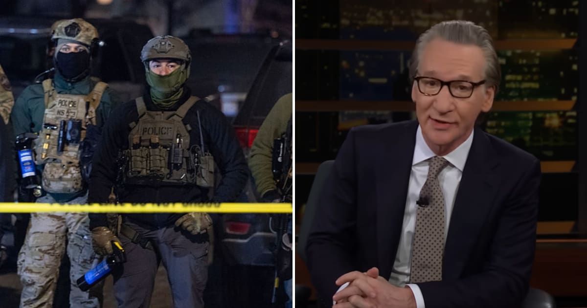 Bill Maher suggested that frigid Minneapolis weather could serve as a 'face‑saving excuse' to de‑escalate tensions (Getty Images, Real Time with Bill Maher/Youtube)