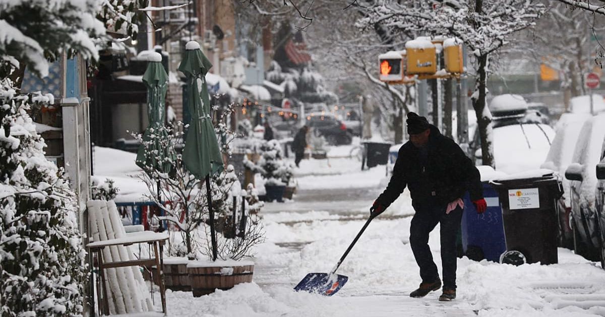 Federal and state officials are urging residents to remain off the roads as snow, ice, and extreme cold pose hazards across large areas of the United States (Getty Images)