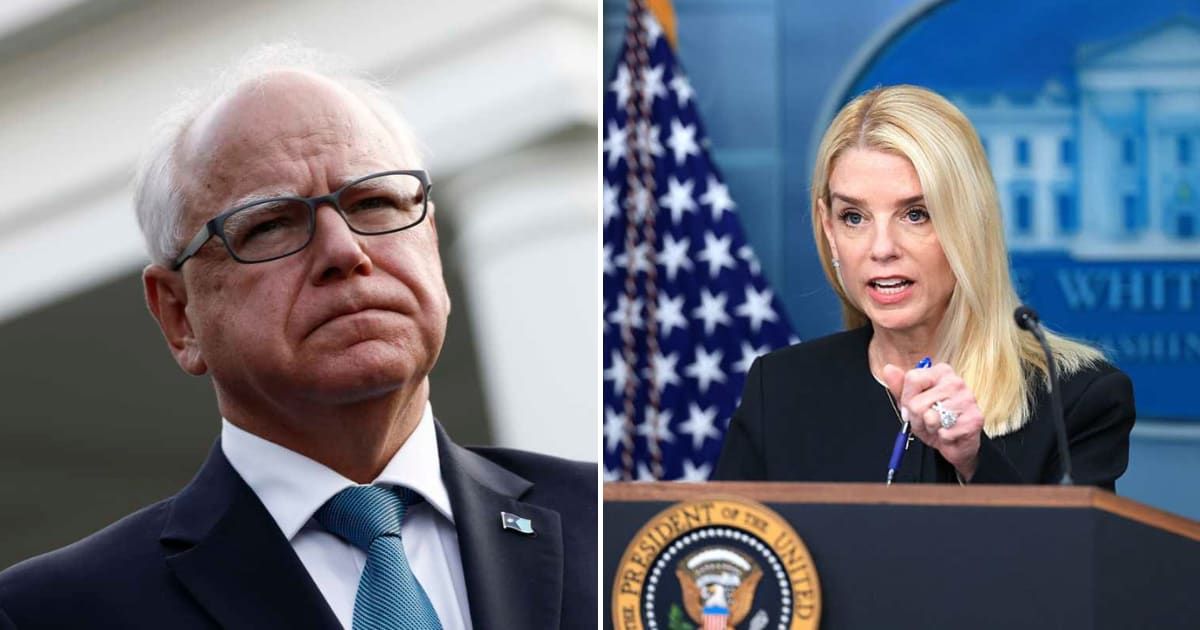 Amid chaos in Minnesota, Pam Bondi writes to Gov Walz, urging 'common-sense solutions' to restore order (Getty Images)