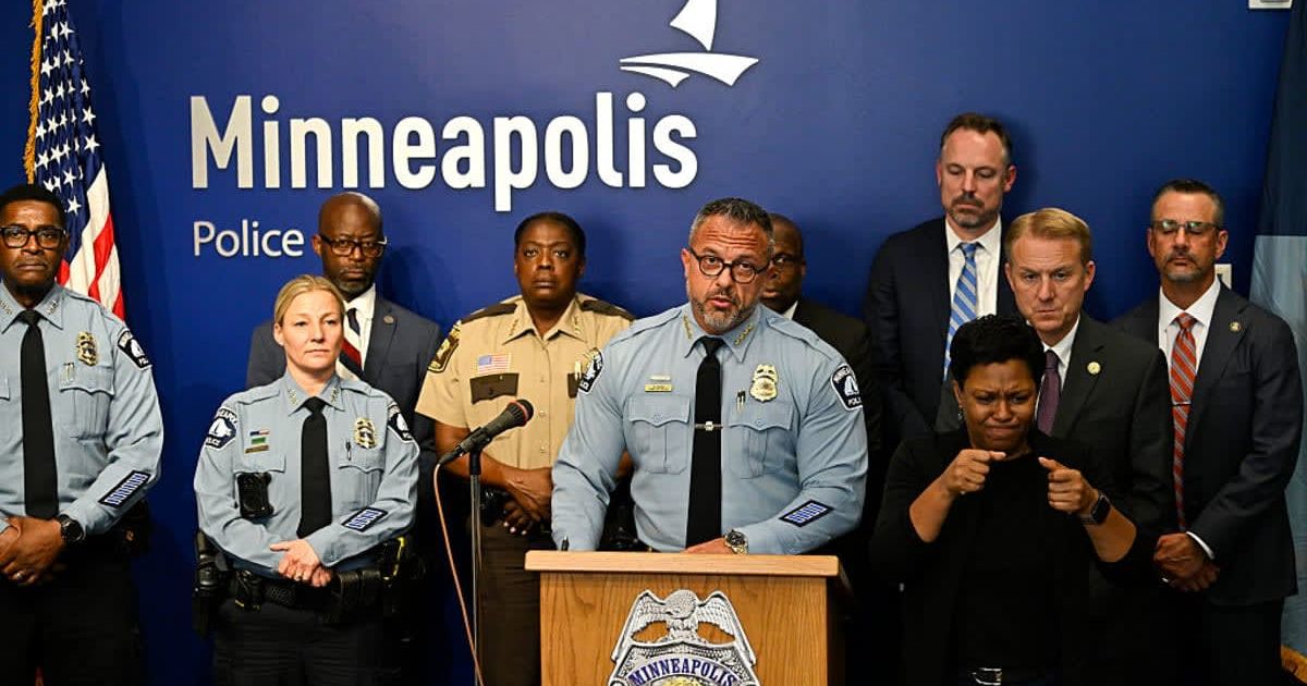 Minneapolis Police Chief Brian O’Hara said the scale of the federal operation is overwhelming his already stretched-thin department (Stephen Maturen/Getty Images)