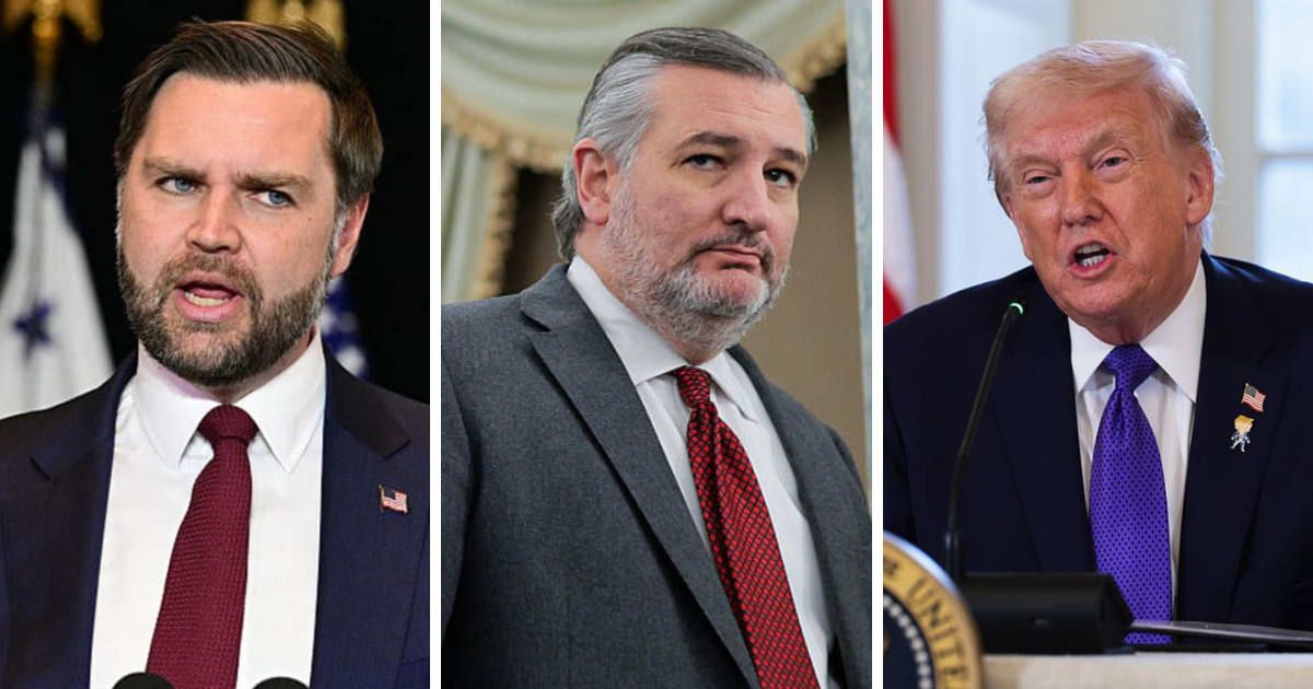Ted Cruz revealed his criticism of Donald Trump's tariffs and hit out at Vice President Vance during private meetings with donors (Getty Images)