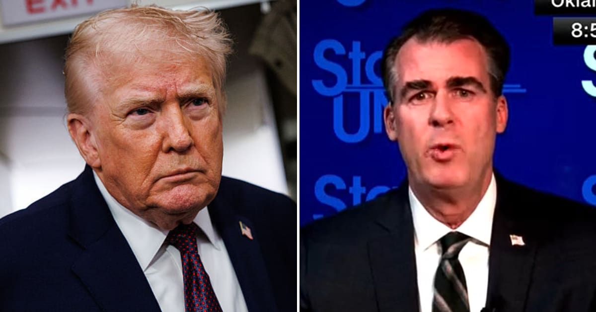 Kevin Stitt urged President Donald Trump to pursue further immigration reform to address ongoing unrest linked to federal enforcement in Minnesota during his appearance on CNN’s 'State of the Union' (Getty Images, Screengrab/CNN)