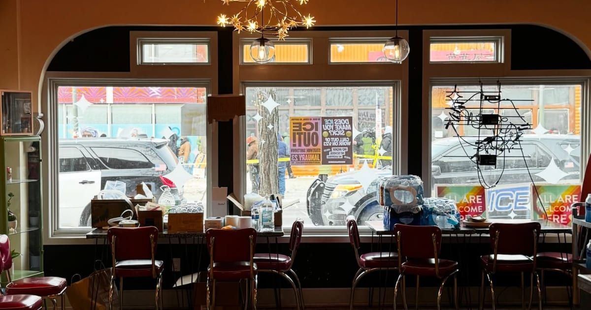 The owners of Glam Doll Donuts shared a view from inside the shop where the fatal shooting occurred outside (Facebook/GlamDollDonuts)