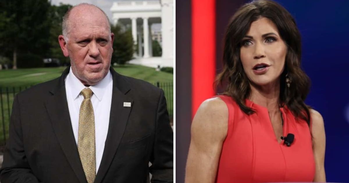 Homeland Security Secretary Kristi Noem welcomed and endorsed Trump’s move to send Tom Homan to Minneapolis (Getty Images)