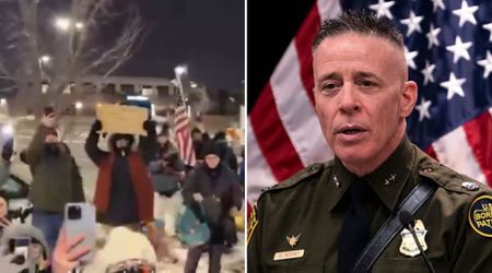 Protesters make noise outside Minnesota hotel suspected to host Greg Bovino