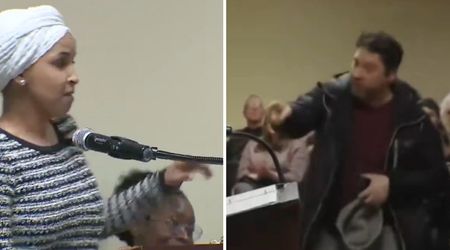 Ilhan Omar sprayed with unknown substance by man during Minneapolis town hall