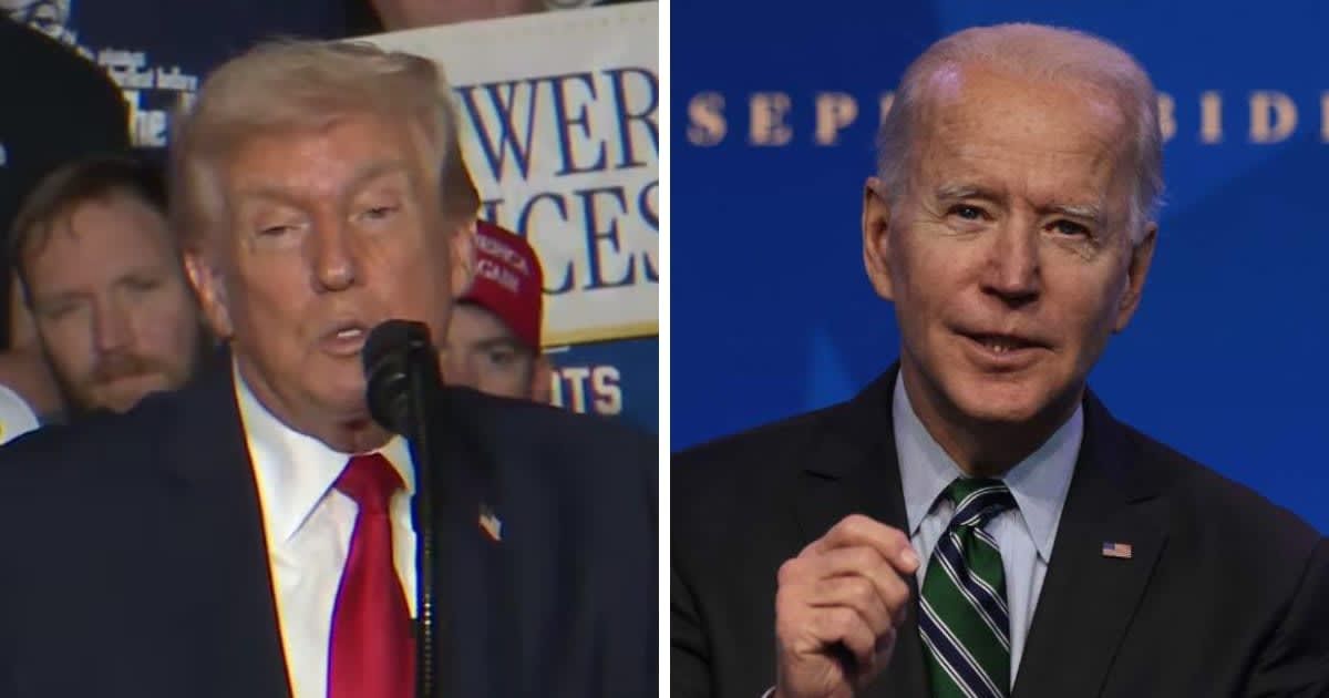 During the rally, President Donald Trump repeatedly criticized Joe Biden’s immigration policies, claiming they allowed criminals into the country unchecked (Screengrab/The White House/YouTube, Getty Images)