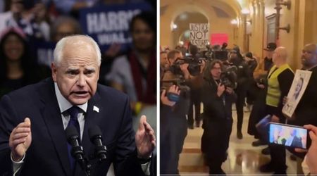 Anti-ICE protesters rally outside Tim Walz’s office at Minnesota Capitol: ‘Do your job’